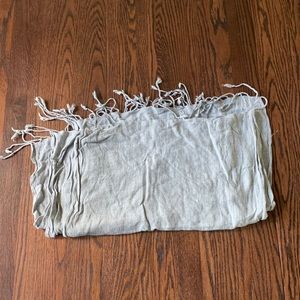 Gray winter scarf
